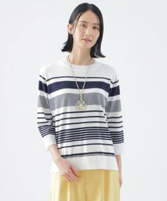 TRANSWORK トランスワーク【中古】ハイゲージニット 38 ネイビー TRANS WORK / トランスワーク （レディース） ニット・セーター