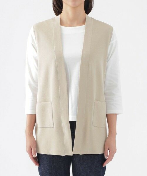 TRANS WORK / トランスワーク ニット・セーター | 【ウォッシャブル】コンフォートストレッチニットベスト | 詳細3