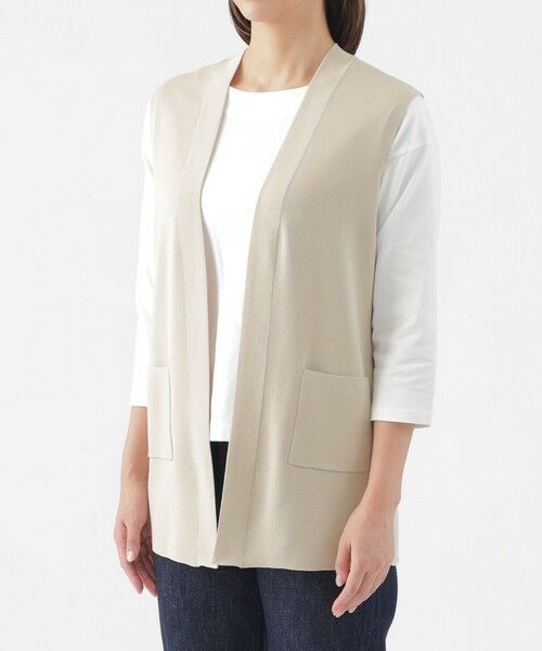 TRANS WORK / トランスワーク ニット・セーター | 【ウォッシャブル】コンフォートストレッチニットベスト | 詳細4