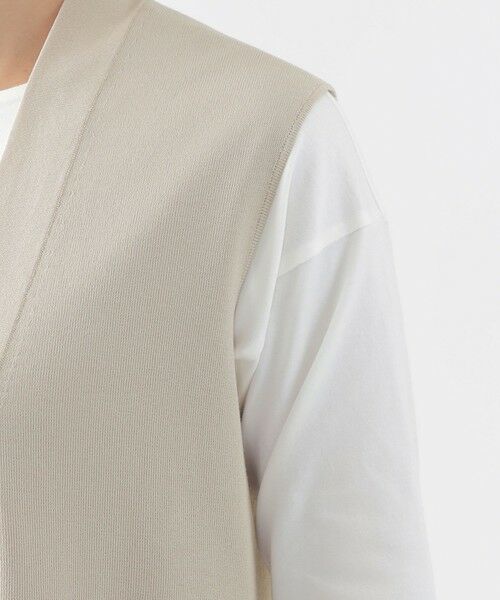 TRANS WORK / トランスワーク ニット・セーター | 【ウォッシャブル】コンフォートストレッチニットベスト | 詳細6