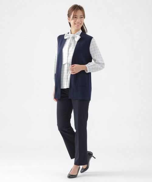 TRANS WORK / トランスワーク ニット・セーター | 【ウォッシャブル】コンフォートストレッチニットベスト | 詳細1