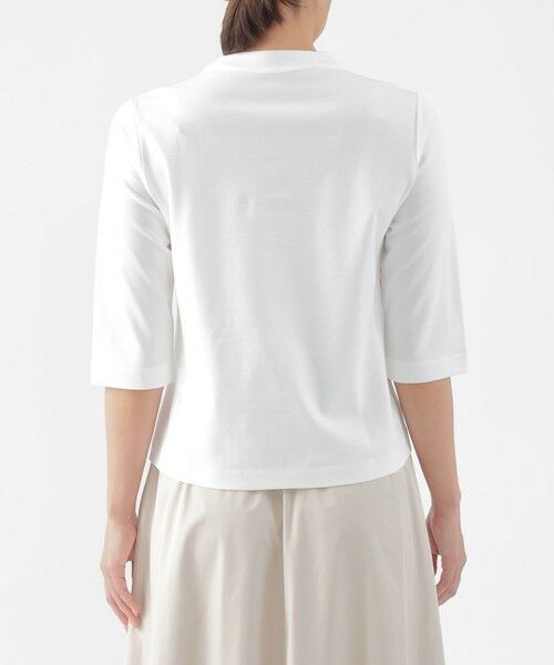 TRANS WORK / トランスワーク カットソー | 【ウォッシャブル】コンパクトコットンポンチ7分袖ドレスＴシャツ | 詳細6