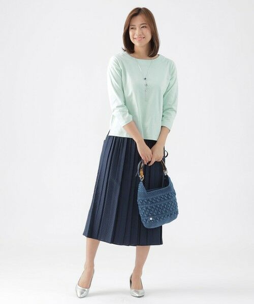 TRANS WORK / トランスワーク カットソー | 【ウォッシャブル】スマイル天竺プルオーバーカットソー | 詳細3