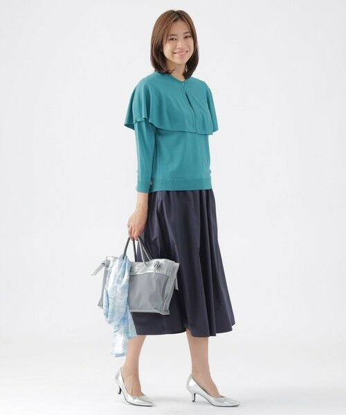 TRANS WORK / トランスワーク ロング・マキシ丈スカート | 【ウォッシャブル】【セットアップ対応】ストレッチタフタスカート | 詳細1