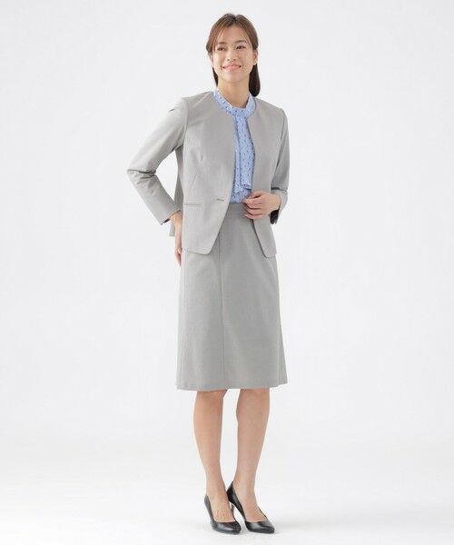 TRANS WORK / トランスワーク ロング・マキシ丈スカート | 【美シリーズ】【ウォッシャブル】【セットアップ対応】トリアセスビンモクロディスカート | 詳細1