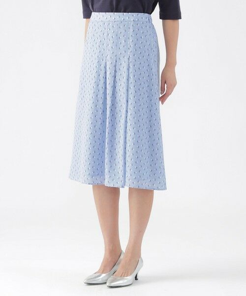 TRANS WORK / トランスワーク ロング・マキシ丈スカート | 【ウォッシャブル】【セットアップ対応】スピリットジオメプリントスカート | 詳細4
