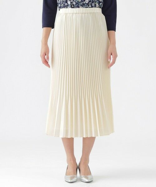 TRANS WORK / トランスワーク ロング・マキシ丈スカート | 【ウォッシャブル】スパンローンミモレ丈スカート | 詳細4