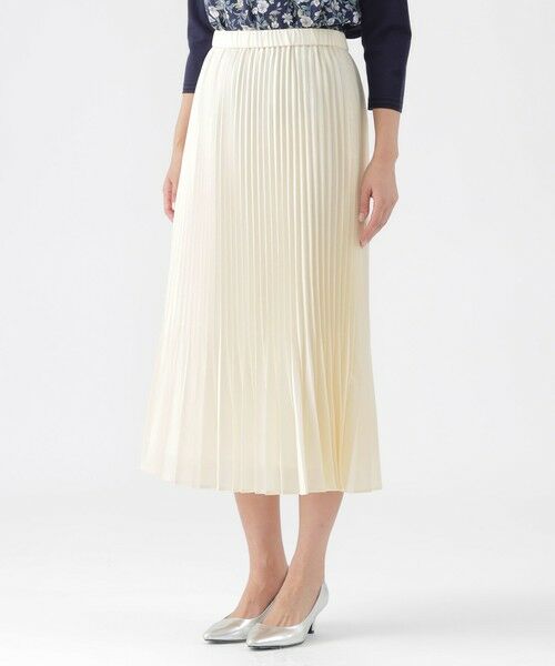 TRANS WORK / トランスワーク ロング・マキシ丈スカート | 【ウォッシャブル】スパンローンミモレ丈スカート | 詳細5