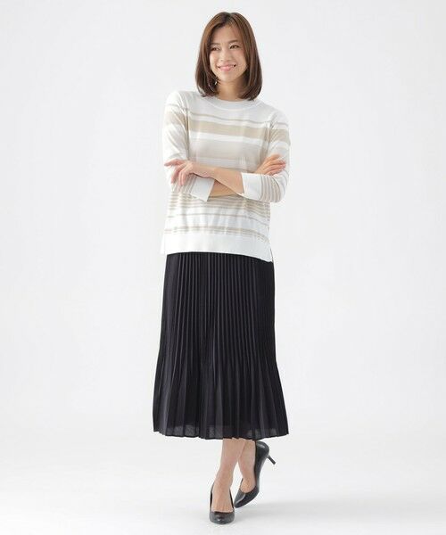 TRANS WORK / トランスワーク ロング・マキシ丈スカート | 【ウォッシャブル】スパンローンミモレ丈スカート | 詳細2