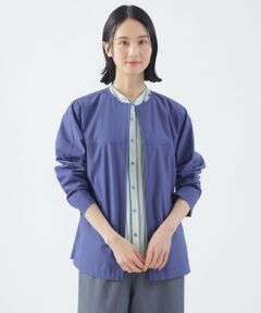 TRANS WORK / トランスワーク その他アウター | 【はっ水】【ウォッシャブル】T/Cタッサーノーカラーブルゾン