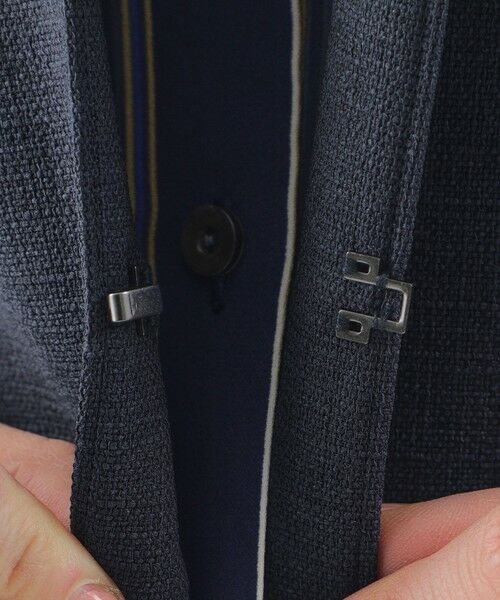 TRANS WORK / トランスワーク ノーカラージャケット | 【美シリーズ】【セットアップ対応】【吸水速乾】【接触冷感】【防しわ】【ウォッシャブル】エバレットクロスノーカラージャケット | 詳細8