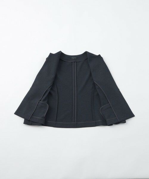 TRANS WORK / トランスワーク ノーカラージャケット | 【美シリーズ】【セットアップ対応】【吸水速乾】【接触冷感】【防しわ】【ウォッシャブル】エバレットクロスノーカラージャケット | 詳細9