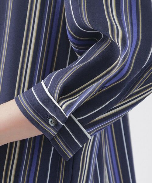 TRANS WORK / トランスワーク シャツ・ブラウス | 【WEB限定カラー】【ウォッシャブル】マルチストライププリントシャツブラウス | 詳細5