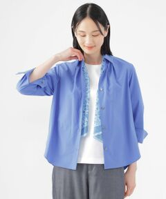 TRANS WORK / トランスワーク シャツ・ブラウス | 【接触冷感】【UV対策】【ウォッシャブル】ファンクションタイプライターシャツブラウス