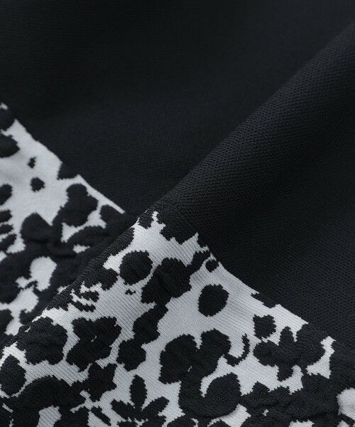 TRANS WORK / トランスワーク ニット・セーター | 【ウォッシャブル】ヴィスコースストレッチフレンチスリーブジャカードニット | 詳細6