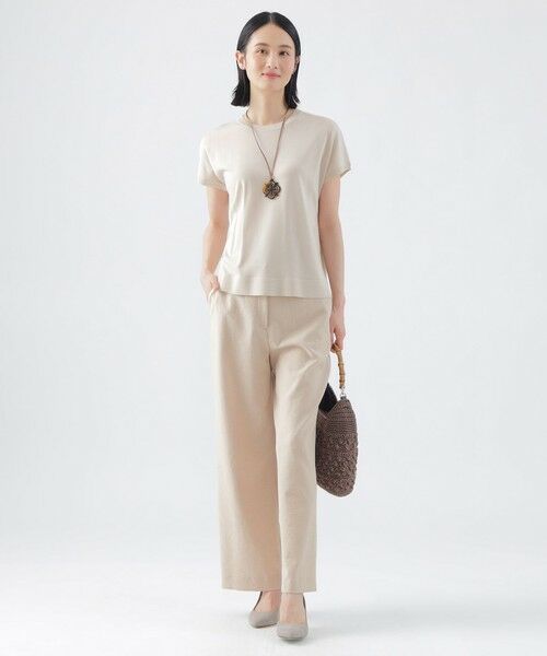 TRANS WORK / トランスワーク ニット・セーター | 【ウォッシャブル】ヴィスコースストレッチフレンチスリーブニット | 詳細4