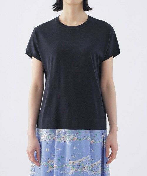 TRANS WORK / トランスワーク ニット・セーター | 【ウォッシャブル】ヴィスコースストレッチフレンチスリーブニット | 詳細5