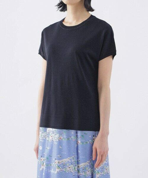 TRANS WORK / トランスワーク ニット・セーター | 【ウォッシャブル】ヴィスコースストレッチフレンチスリーブニット | 詳細6