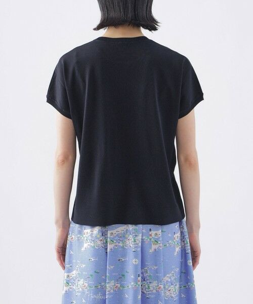 TRANS WORK / トランスワーク ニット・セーター | 【ウォッシャブル】ヴィスコースストレッチフレンチスリーブニット | 詳細7