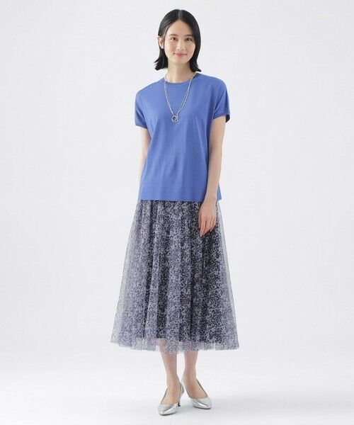 TRANS WORK / トランスワーク ニット・セーター | 【ウォッシャブル】ヴィスコースストレッチフレンチスリーブニット | 詳細1