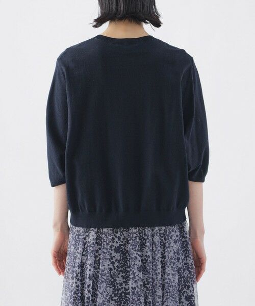 TRANS WORK / トランスワーク ニット・セーター | 【ウォッシャブル】コットンギマクルーネックニット | 詳細6