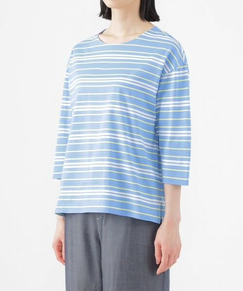 TRANS WORK / トランスワーク カットソー | 【ウォッシャブル】ジャカードボーダーシルケット　プルオーバー | 詳細6