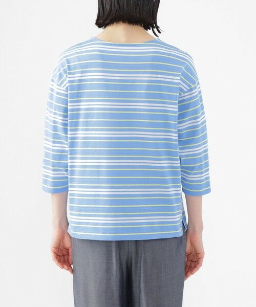 TRANS WORK / トランスワーク カットソー | 【ウォッシャブル】ジャカードボーダーシルケット　プルオーバー | 詳細7