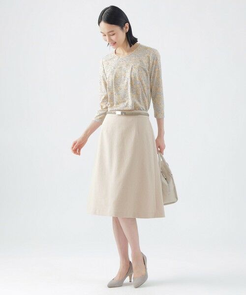 TRANS WORK / トランスワーク ロング・マキシ丈スカート | 【美シリーズ】【セットアップ対応】【吸水速乾】【接触冷感】【防しわ】【ウォッシャブル】エバレットクロススカート | 詳細2