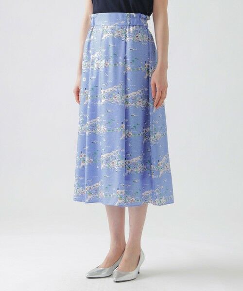 TRANS WORK / トランスワーク ロング・マキシ丈スカート | 【イラストレーターコラボ企画】【ウォッシャブル】ビエラ Hamptonsプリントギャザースカート | 詳細4