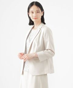 TRANS WORK / トランスワーク ノーカラージャケット | 【美シリーズ】【UV対策】【着用しわ軽減】【ウォッシャブル】エアリーコードレーンテーラードジャケット