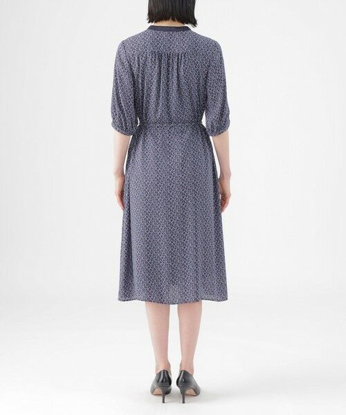 TRANS WORK / トランスワーク ロング・マキシ丈ワンピース | 【UV対策】【ウォッシャブル】ラインキューブプリントシャツワンピース | 詳細7