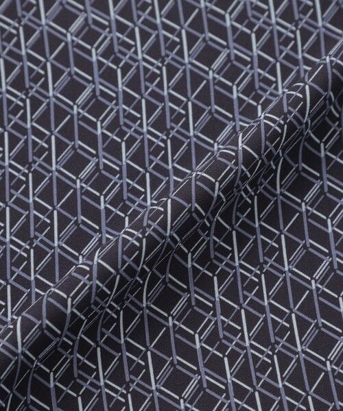 TRANS WORK / トランスワーク ロング・マキシ丈ワンピース | 【UV対策】【ウォッシャブル】ラインキューブプリントシャツワンピース | 詳細11