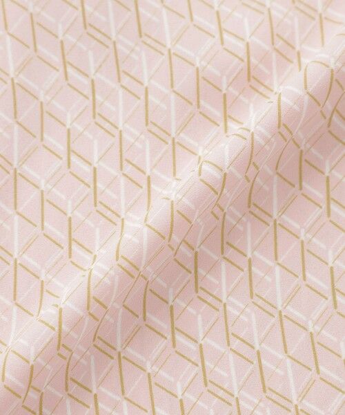 TRANS WORK / トランスワーク シャツ・ブラウス | 【UV対策】【ウォッシャブル】ラインキューブプリントキーネックブラウス | 詳細11