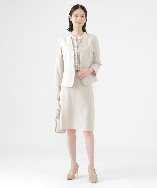 TRANS WORK / トランスワーク シャツ・ブラウス | 【UV対策】【ウォッシャブル】ラインキューブプリントキーネックブラウス | 詳細2