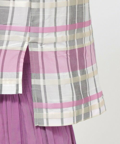 TRANS WORK / トランスワーク シャツ・ブラウス | 【ウォッシャブル】シャドーチェックチュニックブラウス | 詳細6