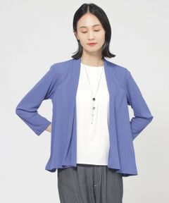 TRANS WORK / トランスワーク カットソー | 【UV対策】【吸水速乾】【防しわ】【ウォッシャブル】マットフライスジャージショートカーディガン