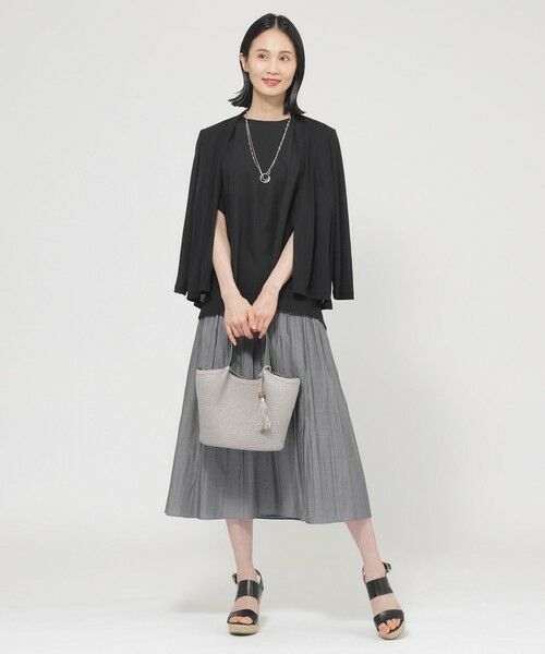 TRANS WORK / トランスワーク カットソー | 【UV対策】【吸水速乾】【防しわ】【ウォッシャブル】マットフライスジャージショートカーディガン | 詳細4