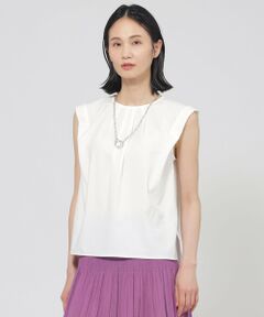 TRANS WORK / トランスワーク カットソー | 【ウォッシャブル】トリコットタックデザインカットソー