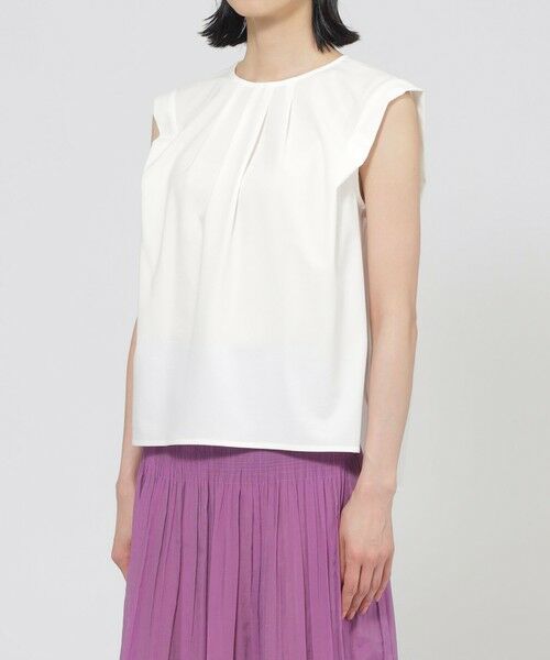 TRANS WORK / トランスワーク カットソー | 【ウォッシャブル】トリコットタックデザインカットソー | 詳細4