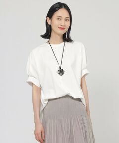 TRANS WORK / トランスワーク カットソー | 【ウォッシャブル】トリコットプルオーバーカットソー