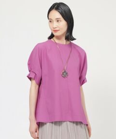 TRANS WORK / トランスワーク カットソー | 【ウォッシャブル】トリコットプルオーバーカットソー