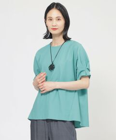 TRANS WORK / トランスワーク カットソー | 【ウォッシャブル】トリコットプルオーバーカットソー