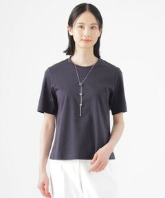 TRANS WORK / トランスワーク カットソー | 【ウォッシャブル】コンパクトコットンポンチクルーネックカットソー