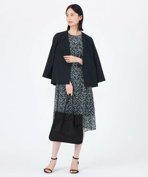 TRANS WORK / トランスワーク ノーカラージャケット | 【ウォッシャブル】【接触冷感】【吸水速乾】ハイカウントワルツジャケット | 詳細1