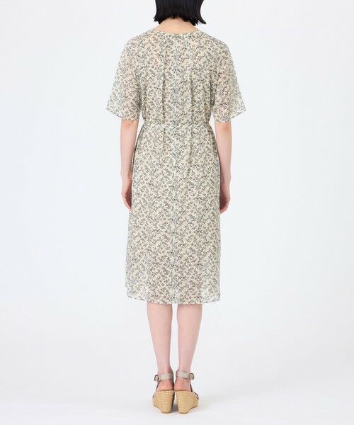 TRANS WORK / トランスワーク ロング・マキシ丈ワンピース | 【ウォッシャブル】シャドーフラワープリントワンピース | 詳細6