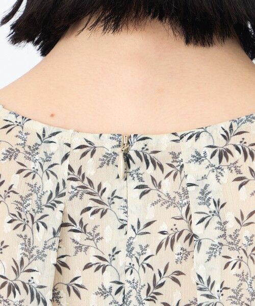 TRANS WORK / トランスワーク ロング・マキシ丈ワンピース | 【ウォッシャブル】シャドーフラワープリントワンピース | 詳細7