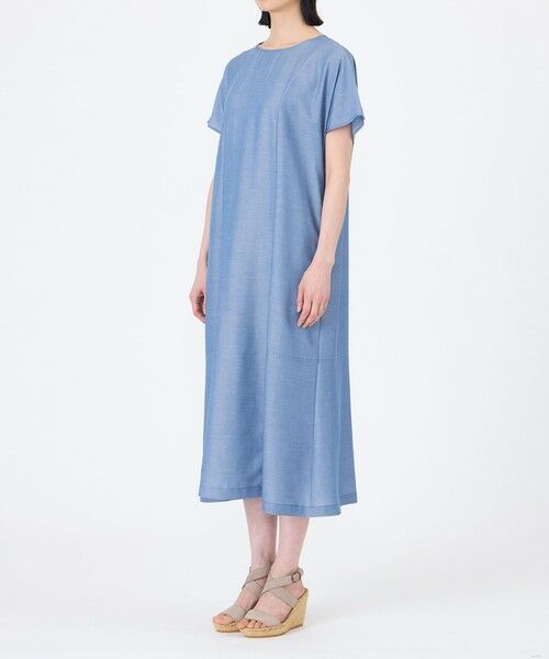 TRANS WORK / トランスワーク ロング・マキシ丈ワンピース | 【ウォッシャブル】シャルマンダンガリーワンピース | 詳細5