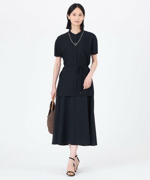 TRANS WORK / トランスワーク シャツ・ブラウス | 【ウォッシャブル】【接触冷感】【UV】バックサテンジョーゼットチュニックブラウス | 詳細2