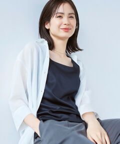 TRANS WORK / トランスワーク シャツ・ブラウス | 【接触冷感】【ウォッシャブル】シルキーローンシャツブラウス