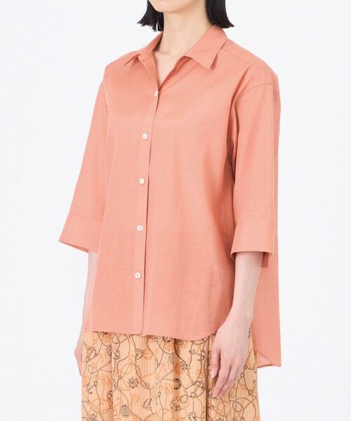 TRANS WORK / トランスワーク シャツ・ブラウス | 【接触冷感】【ウォッシャブル】シルキーローンシャツブラウス | 詳細7